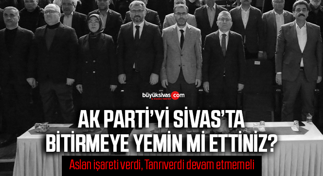 AK Parti Sivas Merkez İlçe Kongresi Boş Salonda Gerçekleşti