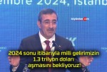 2024 sonu itibarıyla milli gelirimizin 1.3 trilyon doları aşmasını bekliyoruz!