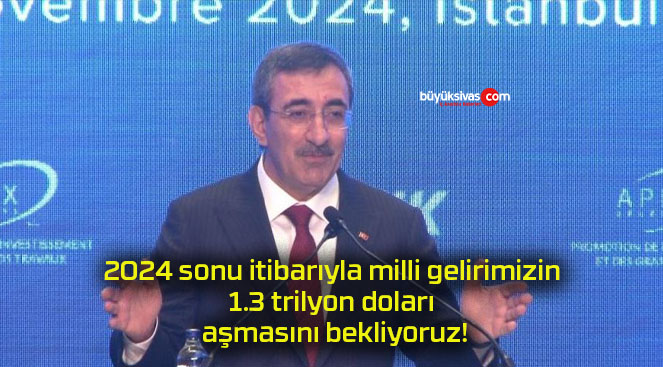 2024 sonu itibarıyla milli gelirimizin 1.3 trilyon doları aşmasını bekliyoruz!