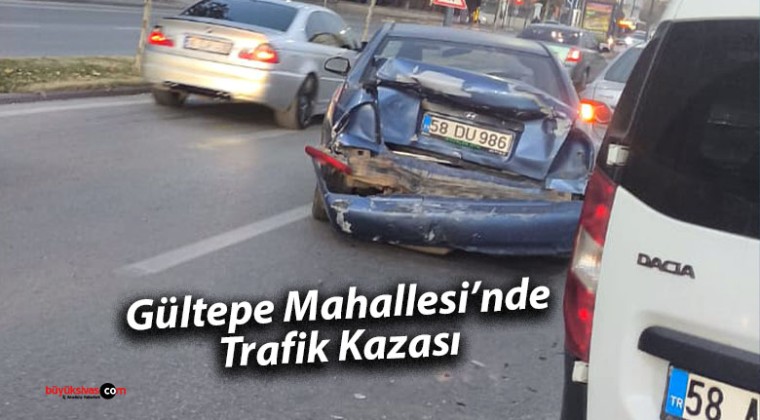 Gültepe Mahallesi’nde Trafik Kazası: İki Araç Çarpıştı