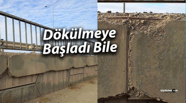 Halil Rıfat Paşa Köprülü Kavşağı’nda Betonlar Dökülmeye Başladı!