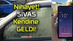 Sivas’ta hava sıcaklığı eksi 10 dereceye düştü!