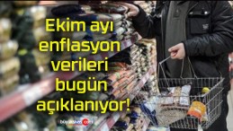 Ekim ayı enflasyon verileri bugün açıklanıyor!