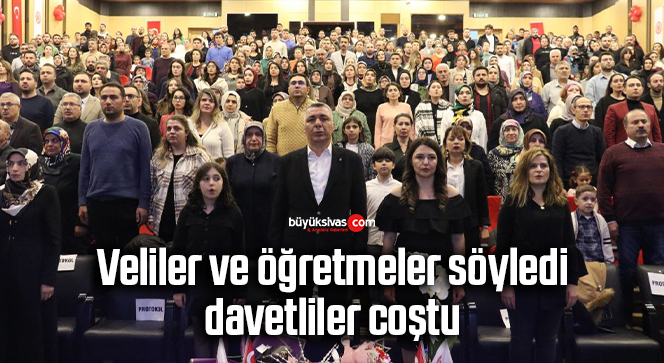 Veliler ve öğretmeler söyledi, davetliler coştu