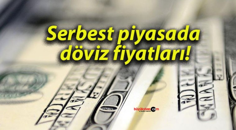 Serbest piyasada döviz fiyatları!