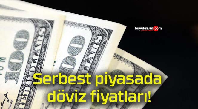 Serbest piyasada döviz fiyatları!