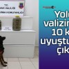 Yolcu valizinden 10 kilo uyuşturucu çıktı