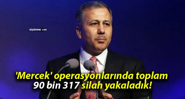 ‘Mercek’ operasyonlarında toplam 90 bin 317 silah yakaladık!