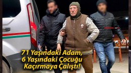 71 Yaşındaki Adam, 6 Yaşındaki Çocuğu Kaçırmaya Çalıştı!