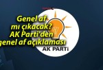 Genel af mı çıkacak? AK Parti’den genel af açıklaması