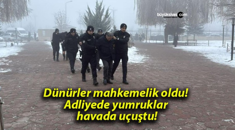 Dünürler mahkemelik oldu! Adliyede yumruklar havada uçuştu!