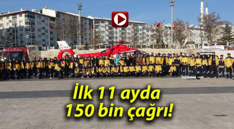 İlk 11 ayda 150 bin çağrı!