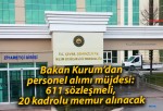 Bakan Kurum’dan personel alımı müjdesi: 611 sözleşmeli, 720 kadrolu memur alınacak