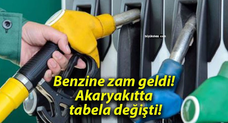 Benzine zam geldi! Akaryakıtta tabela değişti!