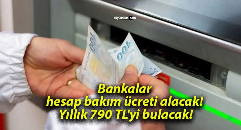 Bankalar hesap bakım ücreti alacak! Yıllık 790 TL’yi bulacak!