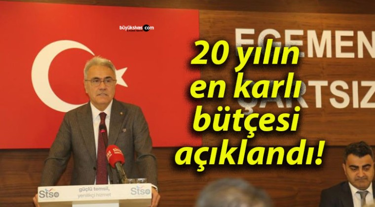 20 yılın en karlı bütçesi açıklandı!