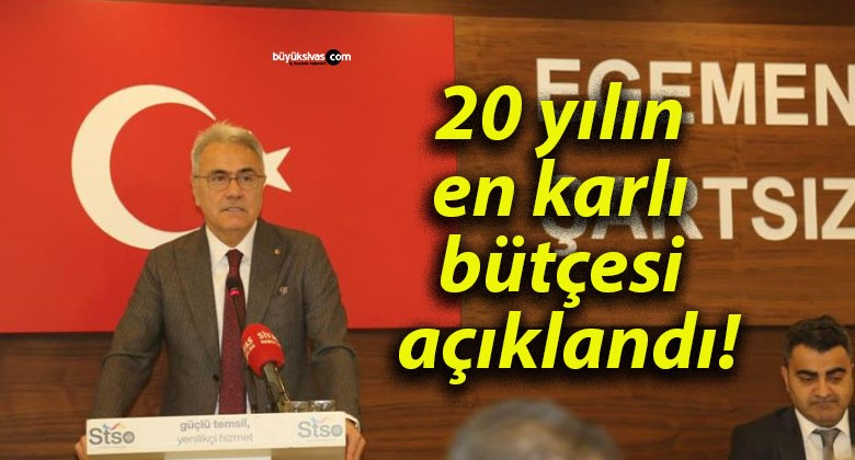 20 yılın en karlı bütçesi açıklandı!