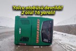 Yolcu otobüsü devrildi! 2 ölü! 16 yaralı!