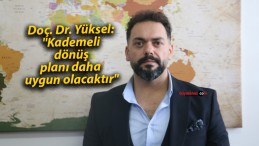 Doç. Dr. Yüksel: “Kademeli dönüş planı daha uygun olacaktır”