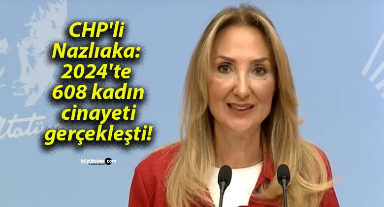 CHP’li Nazlıaka: 2024’te 608 kadın cinayeti gerçekleşti!