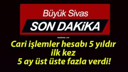 Cari işlemler hesabı 5 yıldır ilk kez 5 ay üst üste fazla verdi!