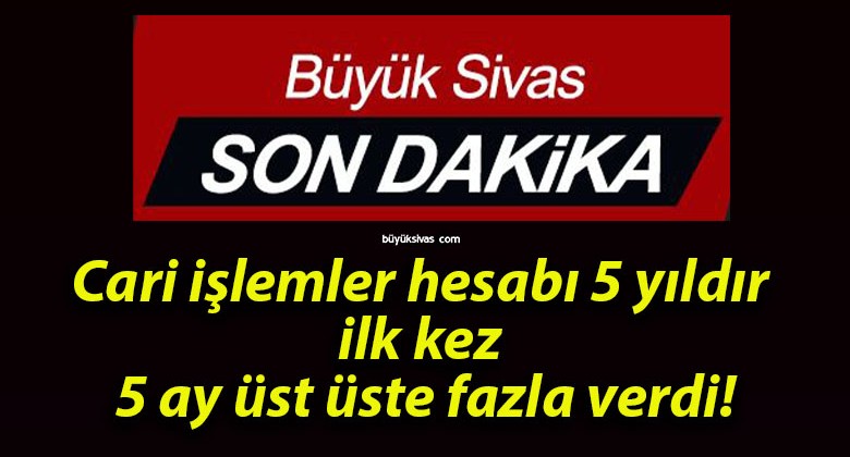 Cari işlemler hesabı 5 yıldır ilk kez 5 ay üst üste fazla verdi!