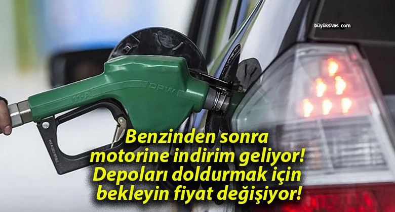 Benzinden sonra motorine indirim geliyor! Depoları doldurmak için bekleyin fiyat değişiyor!