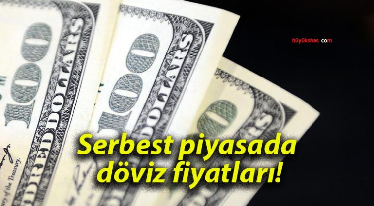 Serbest piyasada döviz fiyatları!