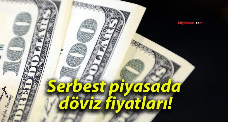 Serbest piyasada döviz fiyatları!