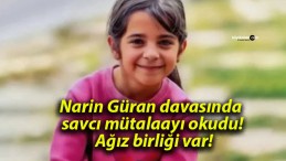 Narin Güran davasında savcı mütalaayı okudu! Ağız birliği var!