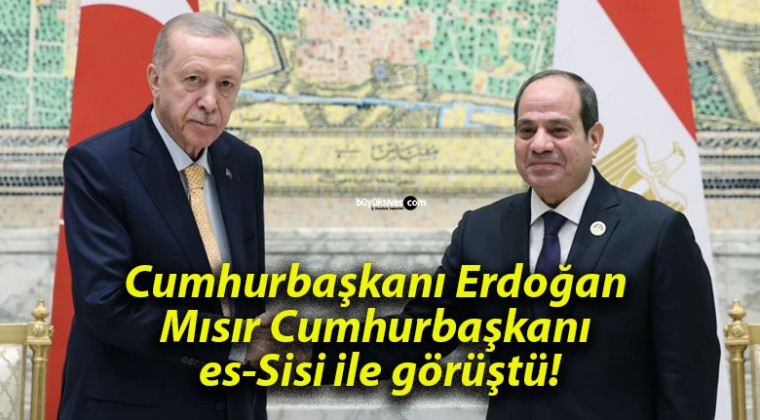 Cumhurbaşkanı Erdoğan Mısır Cumhurbaşkanı es-Sisi ile görüştü!