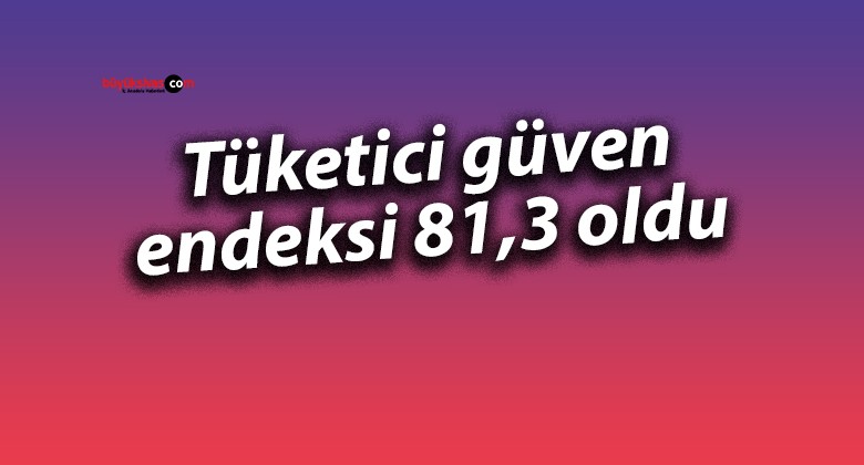 Tüketici güven endeksi 81,3 oldu