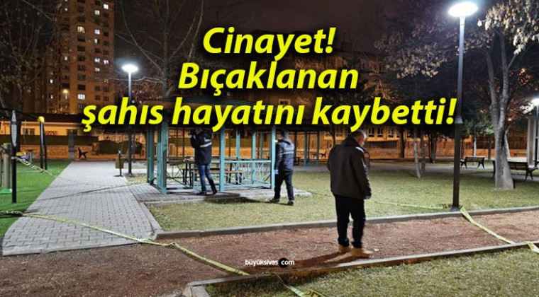 Cinayet! Bıçaklanan şahıs hayatını kaybetti!