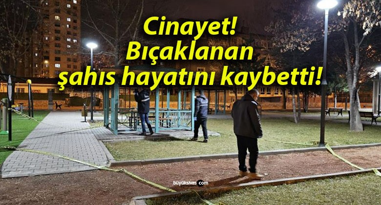 Cinayet! Bıçaklanan şahıs hayatını kaybetti!