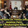 Sivas Valisi Dr. Yılmaz Şimşek Anahtar Parti Sivas İl Başkanlığını Kabul Etti!