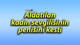 Aldatılan kadın sevgilisinin penisini kesti