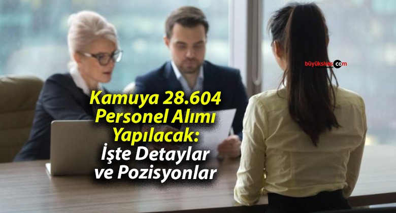 Kamuya 28.604 Personel Alımı Yapılacak: İşte Detaylar ve Pozisyonlar