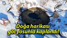 Doğa harikası göl yosunla kaplandı!