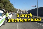 5 araçlı zincirleme kaza