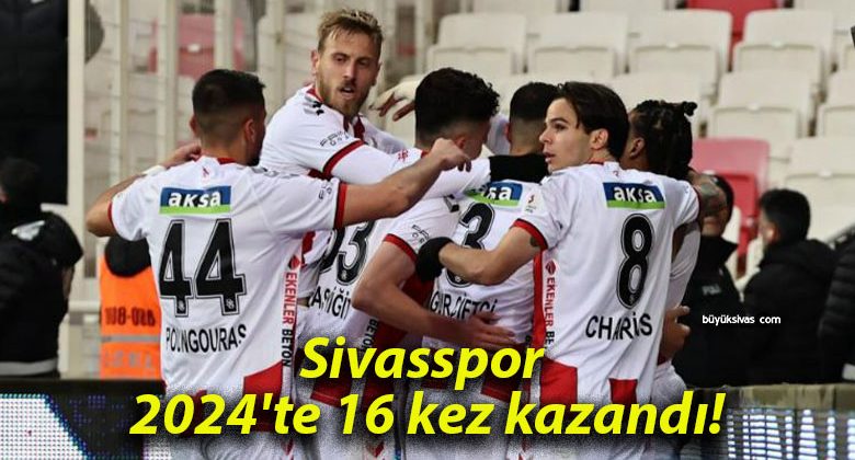 Sivasspor 2024’te 16 kez kazandı!