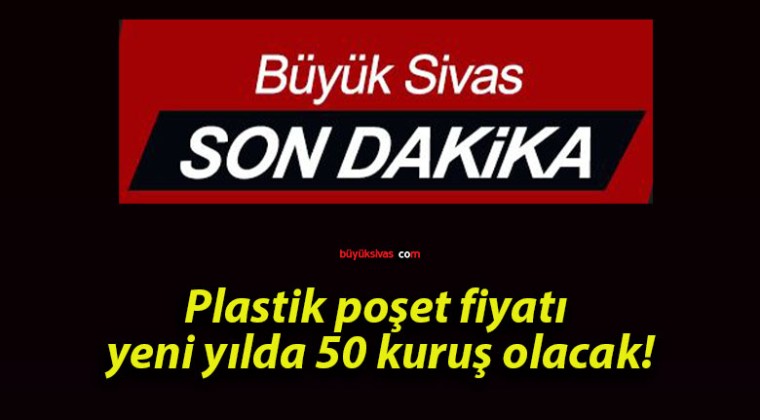 Plastik poşet fiyatı yeni yılda 50 kuruş olacak!