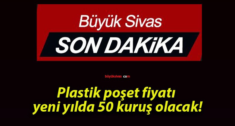 Plastik poşet fiyatı yeni yılda 50 kuruş olacak!