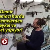 Demir doğramacı hurda malzemelerden heykel ve maket yapıyor!