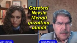 Gazeteci Nevşin Mengü gözaltına alındı!