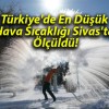 Türkiye’de En Düşük Hava Sıcaklığı Sivas’ta Ölçüldü!