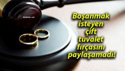 Boşanmak isteyen çift tuvalet fırçasını paylaşamadı!