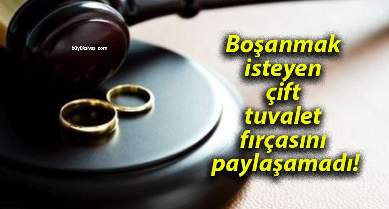 Boşanmak isteyen çift tuvalet fırçasını paylaşamadı!