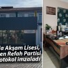 Pusula Akşam Lisesi, Yeniden Refah Partisi ile protokol imzaladı