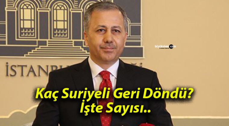 Kaç Suriyeli Geri Döndü? İşte Sayısı..