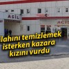 Silahını temizlemek isterken kazara kızını vurdu